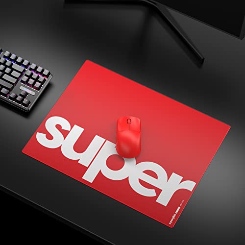 Image of Pulsar Gaming Gears Superglide Pad v1 Glass Mouse Pad, L, Red