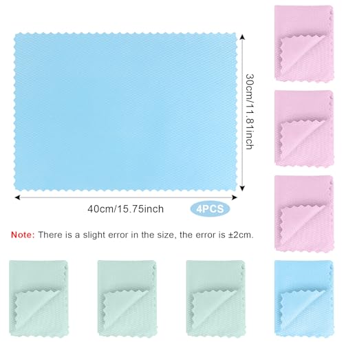 10 Stück Mikrofasertücher Putztücher Nano, 30*40cm Nanofasertuch Fischschuppentuch, Mikrofaser Reinigungstuch Putzlappen, Polieren Absorbierende Streifenfrei Fenstertuch Geschirrtücher für Fenster