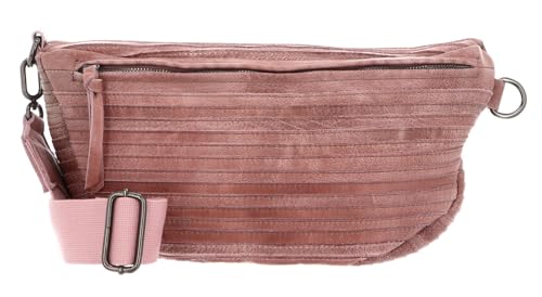 FREDsBRUDER Riffel Beltbag Powder Rose sac banane femme en cuir rose