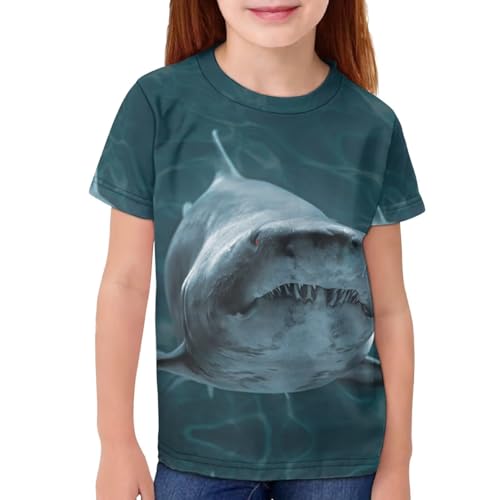 Image of Xhuibop Kids T Shirts for Boys Size 3-16 Girls Short Sleeve Sportswear Active Tops
