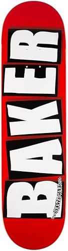 Miniatura 5 de Baker Brand Logo Deck ROJOWHT 7.56"