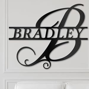 Custom Metal Signs Metal Name Sign Metal Wall Art ...