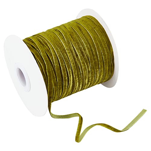 NBEADS 50 Yards Single Face Velvet Ribbon