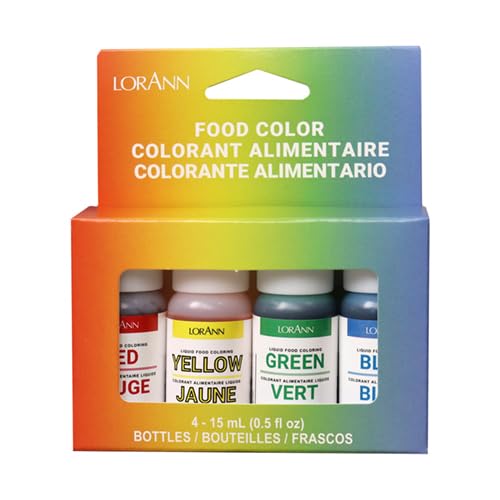 LorAnn 4-Pack Assorted Liquid Food Color