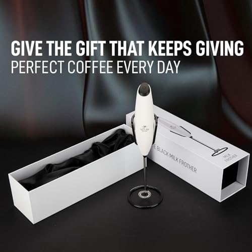 image for Zulay Kitchen Executive Series Luxury Gift Milk Frother with 4 Duracel