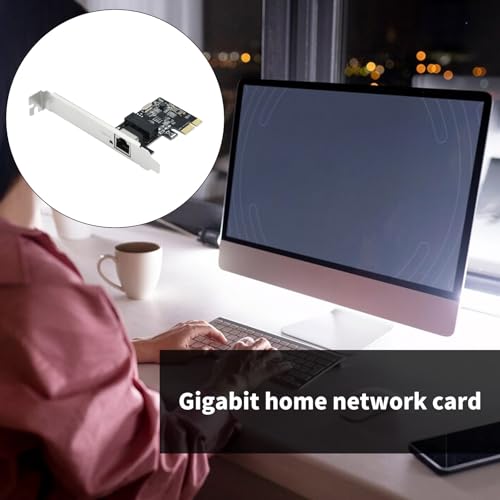 QINGFAN Tarjeta de Red Gigabit Ethernet PCIE 10/100/1000Mbps con Adaptador RJ45 para Escritorio RTL8111E miniatura 7