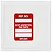 Brady MIC-MTIGPI R 1-7/8" Height, 1-1/4" Width, Vinyl, Red Color Microtag Next Inspection Due Date Inserts (Pack Of 100)