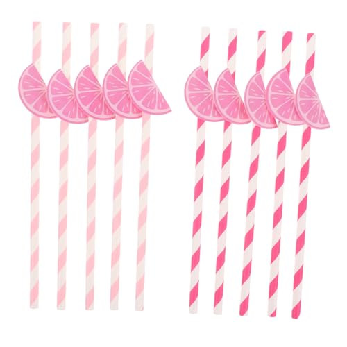 Pitillos de papel multicolor 30 piezas 19.5 cm miniatura 1
