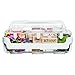 Deflecto Caddy Organizer, Stackable with Three Compartments, White and Clear (29003CR)