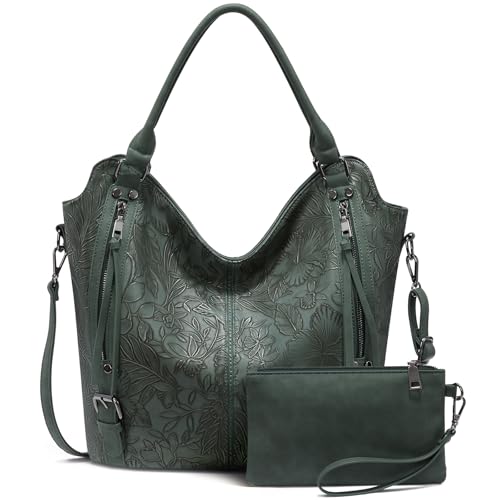 Image of Tote Bag for Women PU Leather Shoulder Bags Fashion Hobo Bags Large Purse and Handbags with Adjustable Shoulder Strap