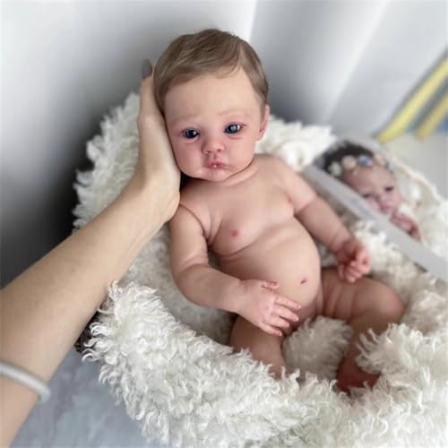 Muñeca Reborn de Silicona Realista de 18 Pulgadas miniatura 1