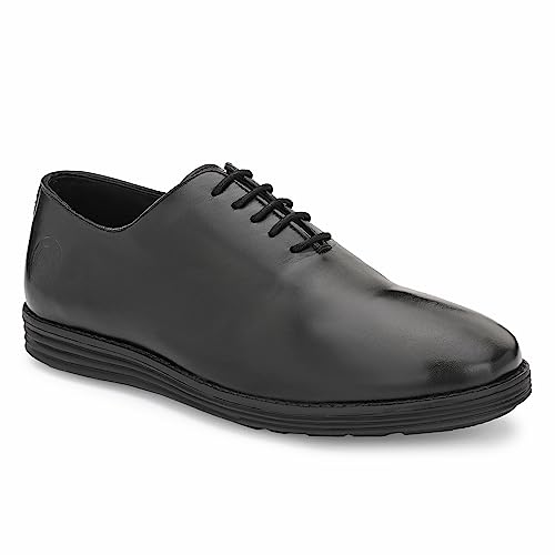 Image of Legwork Men's Leather Wholecut Oxford 2.0 Shoes for Men and Boys