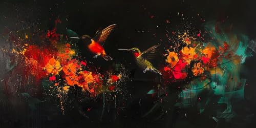Diamond Painting Fleurs de moineau pour décorer votre salon en famille