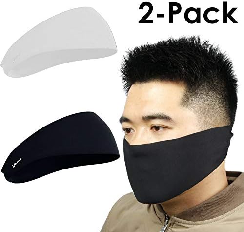 2in1 Headband & Face Mask, Stay Dry and Protected from Dust, Aerosoles & Elements, Performance Sweatband