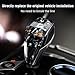 MH 4-Piece Crystal Shift Knob Handle (LHD) Accessories with Orange LED Light M- for BMW X3 X5 X6 X7 G01 G02 G08 G05 G06 G16 G29 i4 ix3/Z4 Series