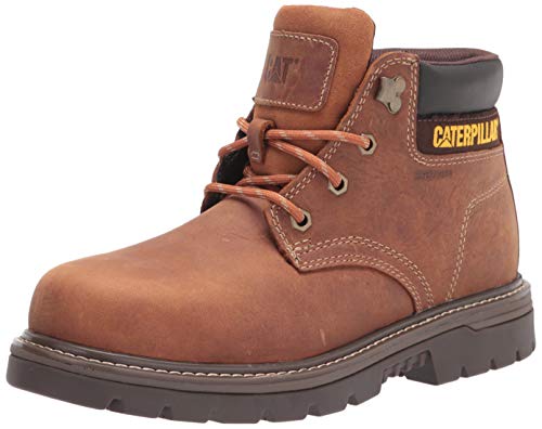 Caterpillar Men's Outbase WP ST Construction Boot, Leather Brown, 10.5 Wide