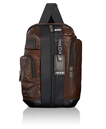 Preisvergleich Produktbild Tumi Alpha Bravo Saragota Schultertasche aus Leder, Dark Brown, 92393