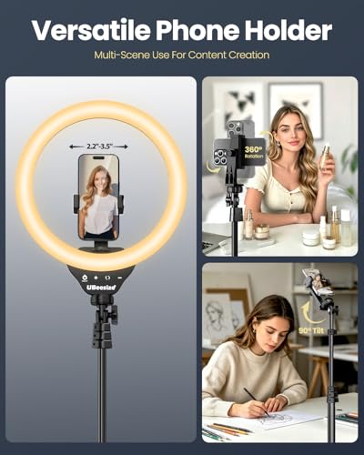 UBeesize 12-Inch Ring Light