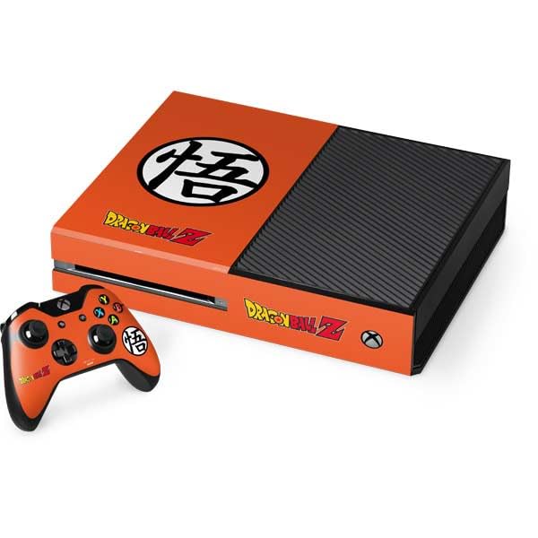Skinit Decal Gaming Skin Compatible with Xbox One Console and Controller Bundle - Officially Licensed Dragon Ball Z Goku Kamehameha Blast Design
