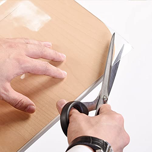 Nappe de protection contre les taches en PVC transparent pour bureau et table - 7
