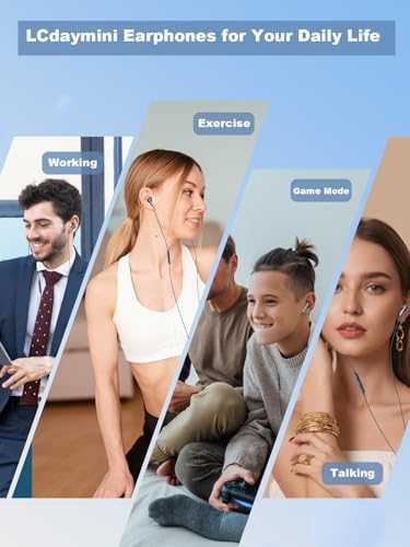 USB C Headphones Wired for iPhone 16 Pro Max/iPhone 15 Earphones for Samsung Galaxy S25/S24/S23 Ultra, in Ear Phones with Stereo Microphone Volume Control USB C Wired Earbuds for Google Pixel 9 8