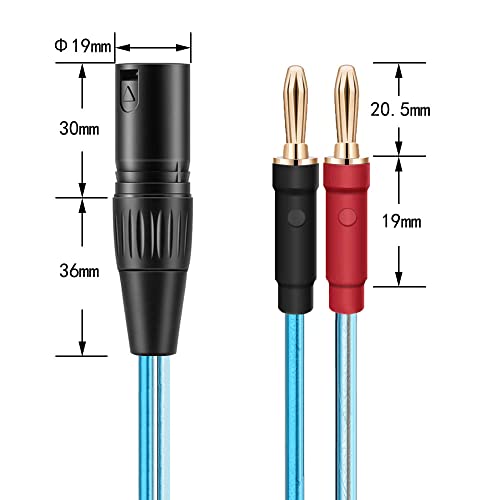 Gotor Xlr To Banana Speaker Cable Xlr To Banana Plug Adapter Xlr Male To Banana Plug Adapter 3.28Ft (Xlr Male) #TOP6