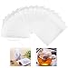 Produktbild RMENOOR 200 Stück Teebeutel Selbstbefüllbar Einweg Teesieb Filterwirkung Leere Teebeutel Ungebleichtes Teabag Feine Teefilterbeutel für Tee Obsttee Teeblumen Gewürz Lose Blatt Tee Weiß 7 x 9 cm