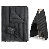 ATEPA ダウンブランケット 超軽量 ブランケット キャンプ膝掛け ダウンケット パフィー キャンプ ブランケット 春夏 毛布 アウトドア 車中泊布団 登山テント 自宅 マルチ防水 コンパクト175×135cm