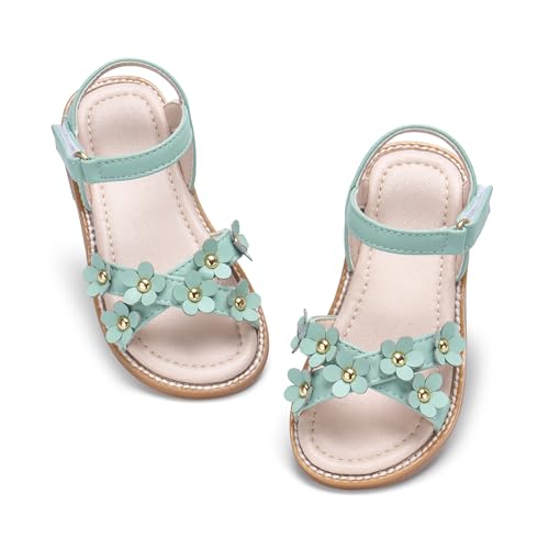Image of GINFIVE Toddler Girls Sandals Little Girls Kids Summer Shoes Toddler Sandals