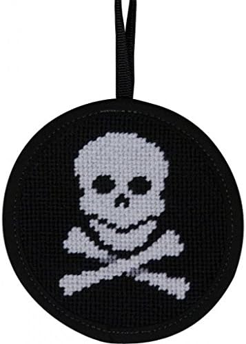 Alice Peterson Stitch-Ups Skull & Cross Bones Needlepoint Ornament Kit