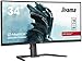 Produktbild Gebogener Gaming -PC -Bildschirm - IIYAMA G -MASTER RED EAGLE GB3467WQSU -B5 - 34 UWQHD - VA - 0,4 ms - 165Hz - 2 x HDMI / 2 x D