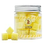 Bear Necessities Gourmet Sugar Cubes β Lemon Infused Sugar Cubes Handcrafted w/ Pure Cane Sugar β Perfect for Tea, Coffee, Cocktails & Sparkling Water β Hostess Gift & Bar Accessory - 70g Jar - About 35 Cubes