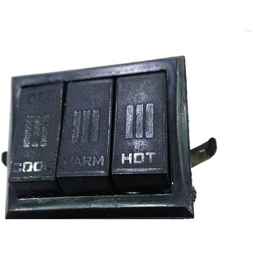 J K b K Switch for Heat Convector of India Make Black