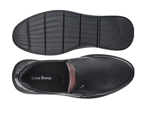 Image of LOUIS STITCH Genuine Leather Shoes for Men | Lightweight Eva Sole Men's Shoes | Comfortable Slip on Shoes | LSLXPDMC