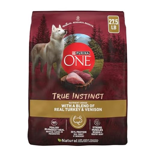 Purina ONE True Instinct With A Blend Of Real Turkey and Venison Dry Dog Food - 27.5 lb. Bag