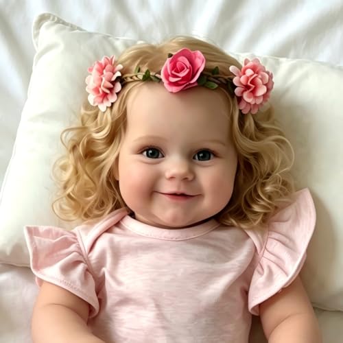 Muñeca Reborn Bebé Suave 50 cm con Ropa Accesorios miniatura 3