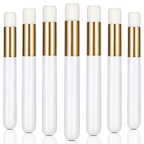 20 Pieces Lash Shampoo Brushes, Peel Off Blackhead Remover Tool, Nose Pore Deep Cleaning Brush, Facial Cleansing, Eyelash Extensions Washing (White)