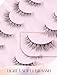 Natural Lashes Mink Natural Eyelashes False Eyelashes Natural Look False Lashes Wispy Eye Lashes Cat Eyelashes Fake Lashes UK222