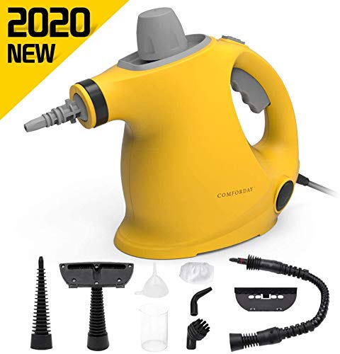 Comforday Multi-Purpose Handheld Pressurized Steam Cleaner with 9-Piece Accessories for Stain Removal, Steamer