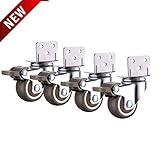 * UNIVERSAL USE- Die Räder können für eine Vielzahl von Anwendungen verwendet werden, einschließlich: Flight Cases, Instrumentenkoffer, Display- / Ausstellungsausrüstung, Dollies, Werkzeugkästen, leichte Maschinen, Geräteständer, mobile Workstations, Lautsprecher, Schränke, Ständer, Verstärker, Elektrik Gehäuse, Möbel etc.