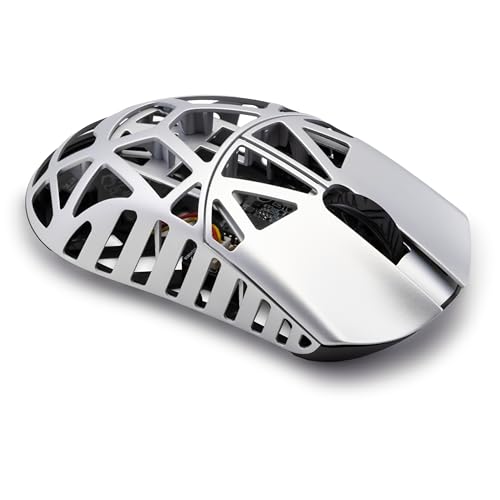 Image of WLMOUSE Beast X Pro Wireless Gaming Mouse with Side Holes, Symmetrical, Supports 8KHz Polling Rate, Magnesium Alloy, 1.4 oz (39 g), Lightweight, PAW3950HS Sensor (OM Switch, Black)