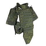 BisuGear Tactical Russian 6B45 Tactical Vest EMR Combat Training Vest with Shoulder Pads and Jockstrap Little Green Man Camouflage