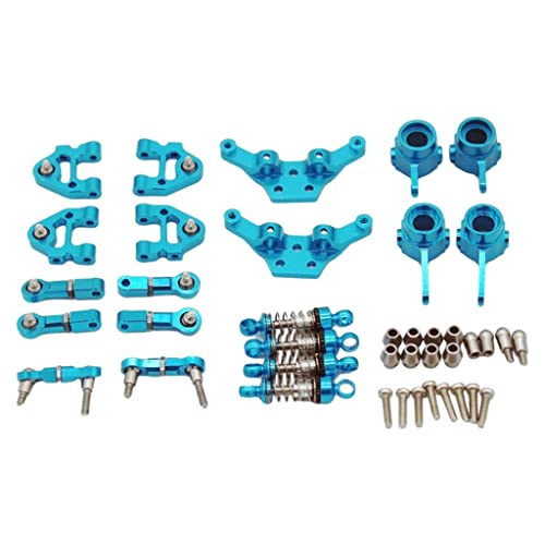 NC Metal Parts for WLToys P929 P939 K969 K999 1/28 Scale RC Rock Climbing Buggy Truck Mosquito Car DIY Hobby Vehicle Model Replacement Accessories - Blue