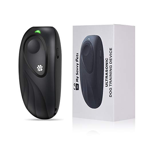 Ultrasonic Anti Barking Device - Handheld Dog Bark Control Device For Dog Training And Behavior Aid - Stop Dog From Barking - Gentle and Safe To Use - 16.4ft Control Range - Indoor Or Outdoor Use