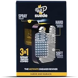 Crep Protect Suede Reviver - Suede Shoe Cleaner, Conditioner & Suede Brush for Suede & Nubuck Sneakers - Restores Vibrancy & Texture - Nourishing Suede Spray For Tired Footwear