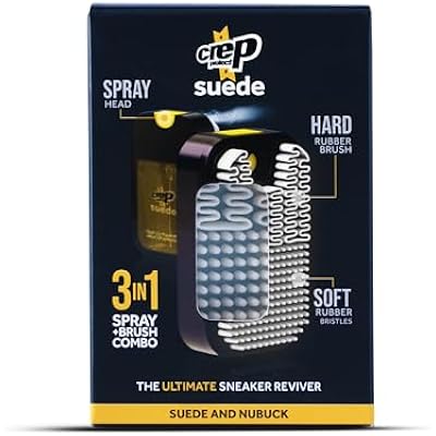 Crep Protect Suede Reviver & Shoe Protector Spray - Rain & Stain Waterproof Nano Protection for Sneaker, Leather, Nubuck, Suede & Canvas