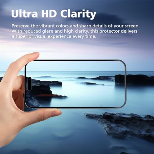 DIACUBE 2 Pack Privacy Screen Protector Compatible with iPhone 13 / iPhone 13 Pro [27° Anti-Spy] Ultra Thin 9H Dual-Glass Coated PET Hybrid Film [Unbreakable] Scratch Resistant, Easy Install with Alignment Jig by Diacube - Image 6