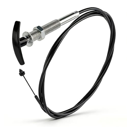 DZBQ TC84 84" RV Waste Valve Control Cable, 7ft Flexible Replacement Cable Fit for Valterra Bladex, for 1.5"/3" RV Black/Gray Water Tank Dump Valve, Bulkhead Installation with Foldable Handle, 1 Pack by DZBQ - Used condition - US$24.04