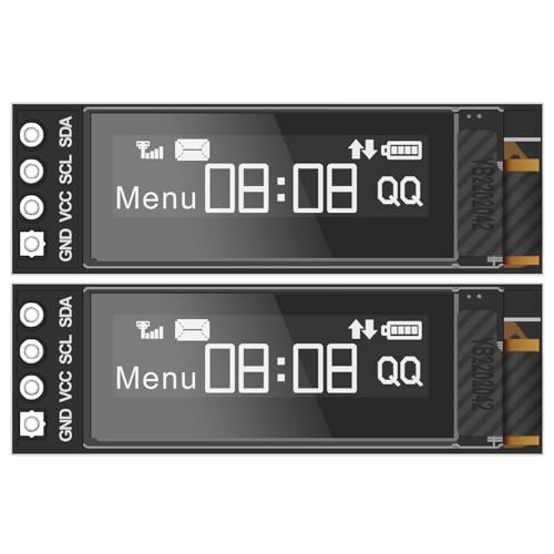 Ya en mundofriki.es: YELUFT 2 módulos de pantalla OLED I2C de 0,91 pulgadas, 128 x 32 píxeles IIC, pantalla Arduino para Arduino/Raspberry Pi/ESP32