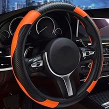 Steering Wheel Cover for MG ZS EV HS GT 3 5 6 7 RX5 RX8 Car Interior Accessories Non-Slip Breathable Orange